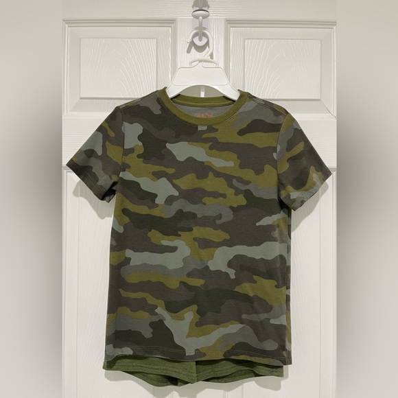 Boys Clothes Cat & Jack Outfit Short Sleeve Tee & Pull On Shorts Size 8 - Picture 2 of 7